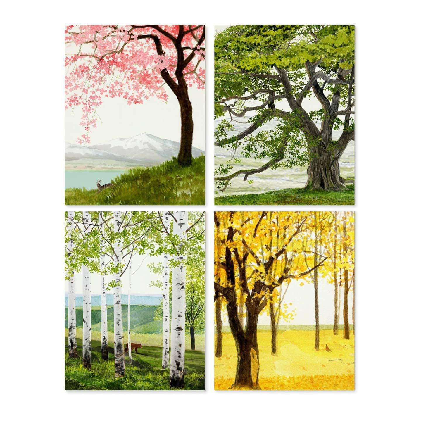 Trees Themed Boxed Cards
